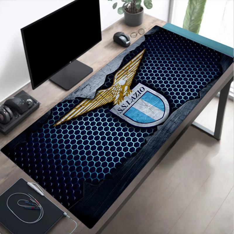 Lazio Football Club Emblem Mouse Pad, Gaming Mouse Pad, Keyboard Pad, Desk Decor for Computer Notebook Fan Gift Birthday Gift