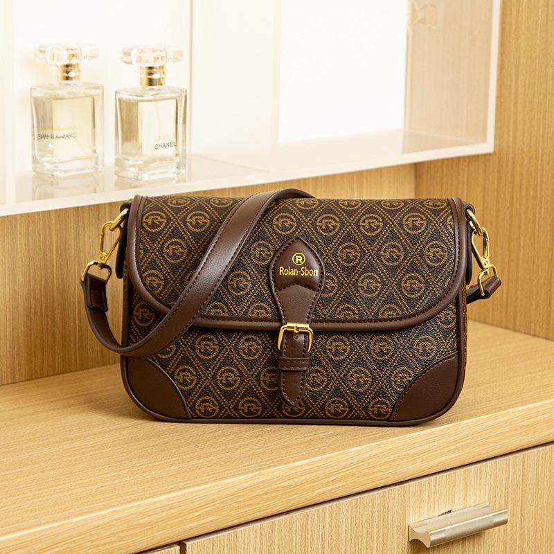 New fashion retro small square bag casual simple women's bag commuting versatile shoulder bag premium messenger bag