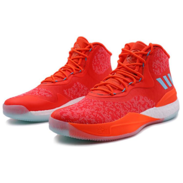 adidas D Rose 8 Slip Resistant Durable Lightweight Mid Top Basketball Shoes Men Sneakers Red DA9710