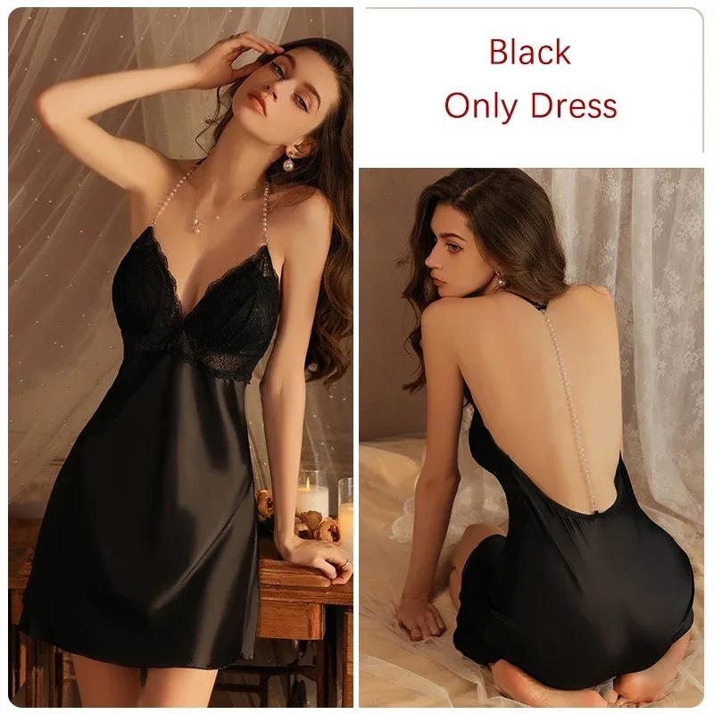 

Ночной пижамный комплект женский с открытой спиной на тонких бретельках с чашечками бюстгальтера женская роскошная пижама для женщин XL