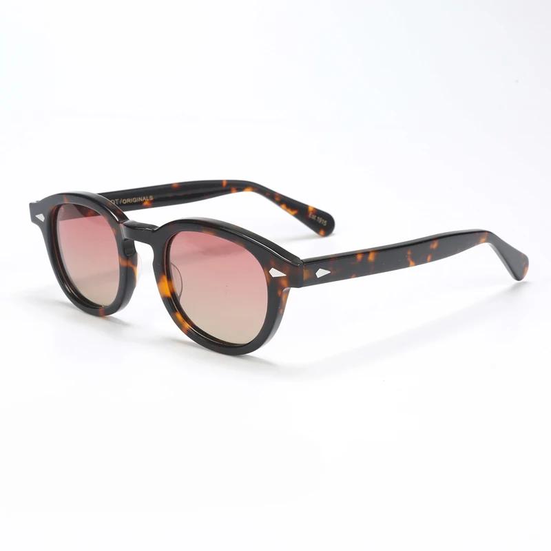 Johnny Depp Polarized Sunglasses Men Sun Glasses Woman Luxury Brand Vintage Acetate Frame Goggles