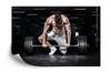 Photomural Bodybuilder With A Barbell Washable Fleece 368x280