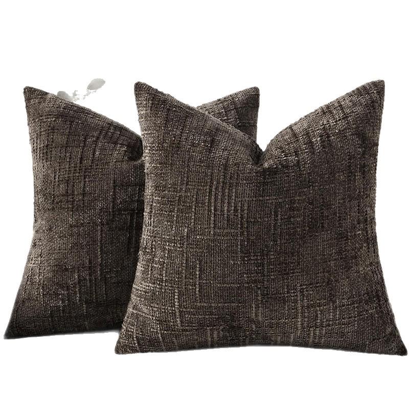 Modern Minimalist Bamboo Chenille Sofa Pillow Cover for Living Room and Bedroom