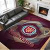 Crystal Velvet Rug Custom Name Text, Soft Non Slip Floor Mat Home DecorBurnley Football