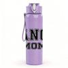 1PC Dance Mom Letter Design 750ml Color Plastic Sports Water Bottle Leakproof Flip Straw Lid Suitable for Sports Office Home Use