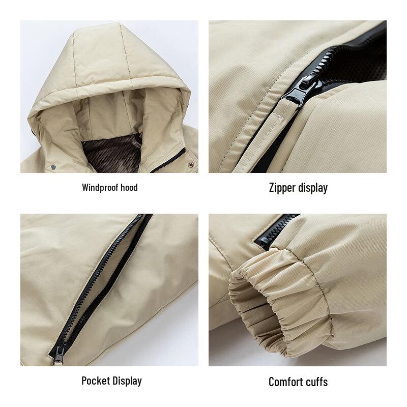 ROMON Men's Graphene Padded Hooded Winter Jacket