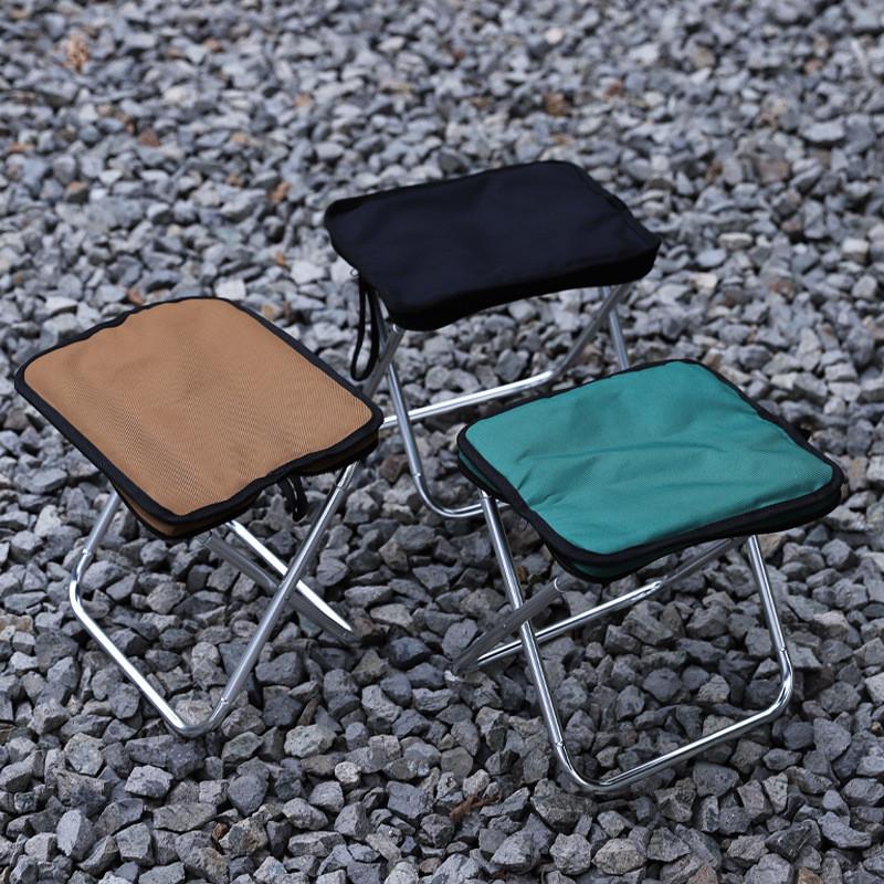 Outdoor Folding Camping Stool With Aluminum Alloy Frame For Travel And Bbq Activities