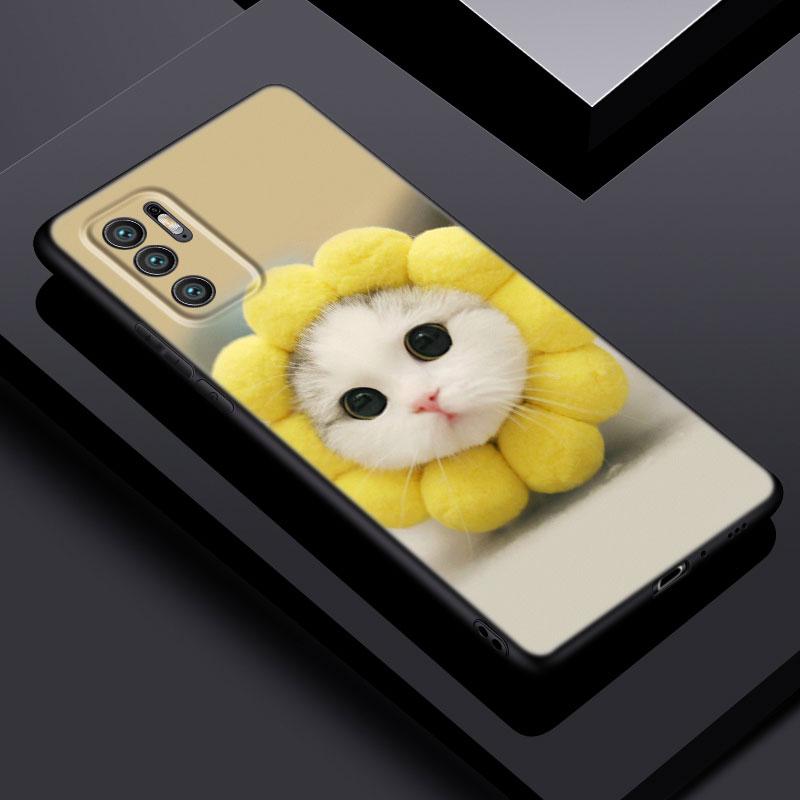 Funny Cat Dog Phone Case For Xiaomi Redmi Note 11 10 9 8 Pro 11T 5G 10T 10S 9S 9T 9i 9C 9A 8T Soft TPU Black Cover Coque Funda