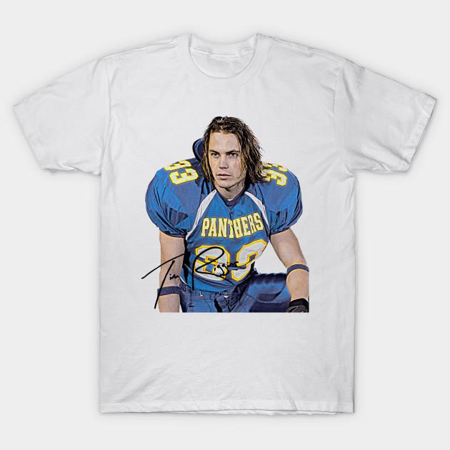 

Men Black Print T-shirt Tim Riggins // Friday Night Lights Fanart No-Cut Transfer Paper Print Cotton Tshirt M білий