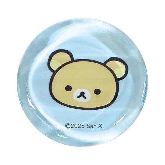 Rilakkuma Round Glass Chopstick Rest, 4cm, Blue, Tableware Goods, Made in Japan