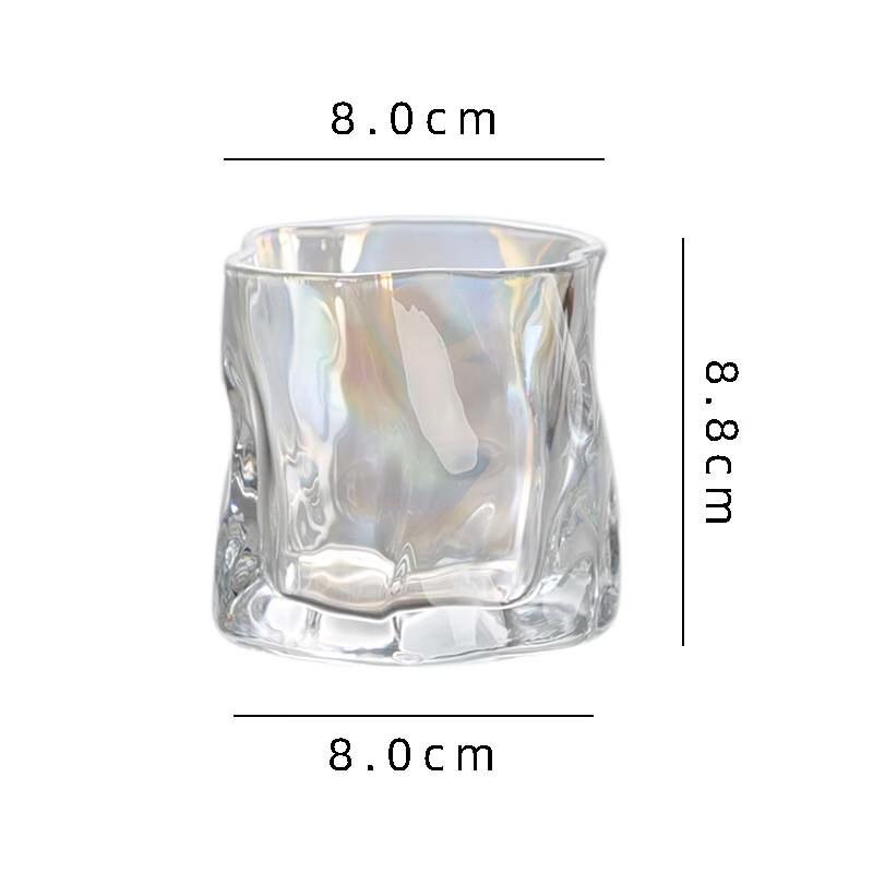 OLOEY Iridescent Twisted Glass Tumbler