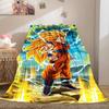 1 BUCĂ DRAGON BALL  Pătură de Flanelă Imprimată, Calitate Înaltă pentru Toate Sezoanele, Decor Casă, Căldură și Confort, Perfectă pentru Cadouri de Crăciun