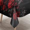 VIKAMA tablecloth rose print tablecloth home gift restaurant party coffee table desk square tablecloth decorative tablecloth