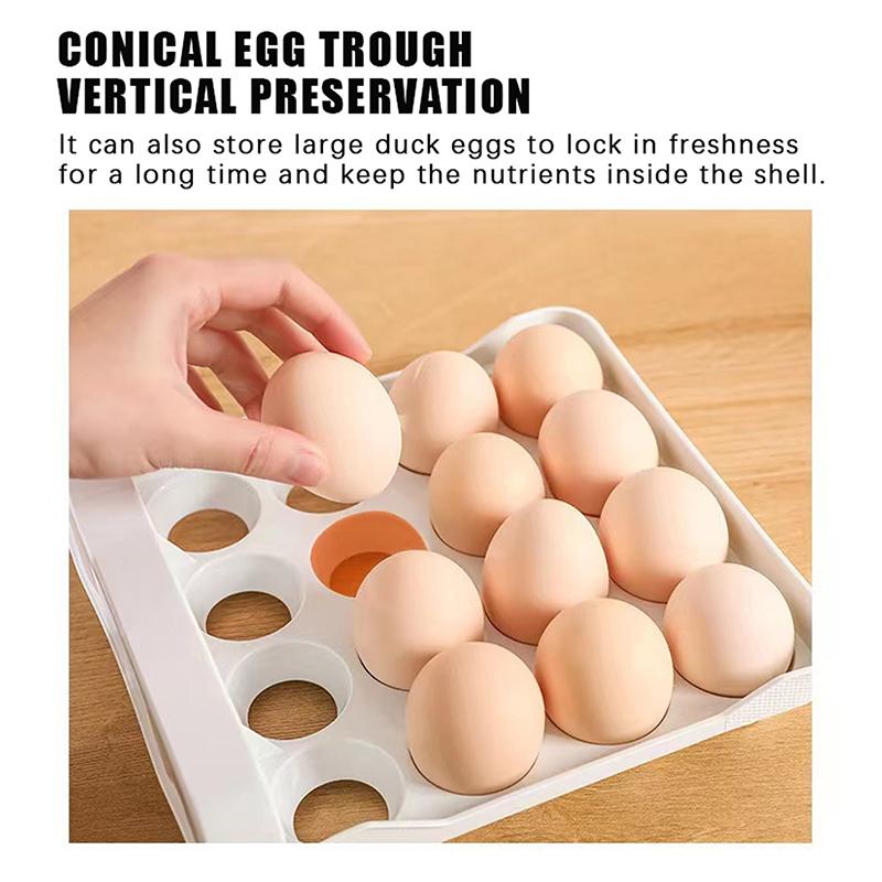 Transparent Egg Storage Container With Food Grade Material And 32 Egg Capacity Perfect For Kitchen Refrigerator Use