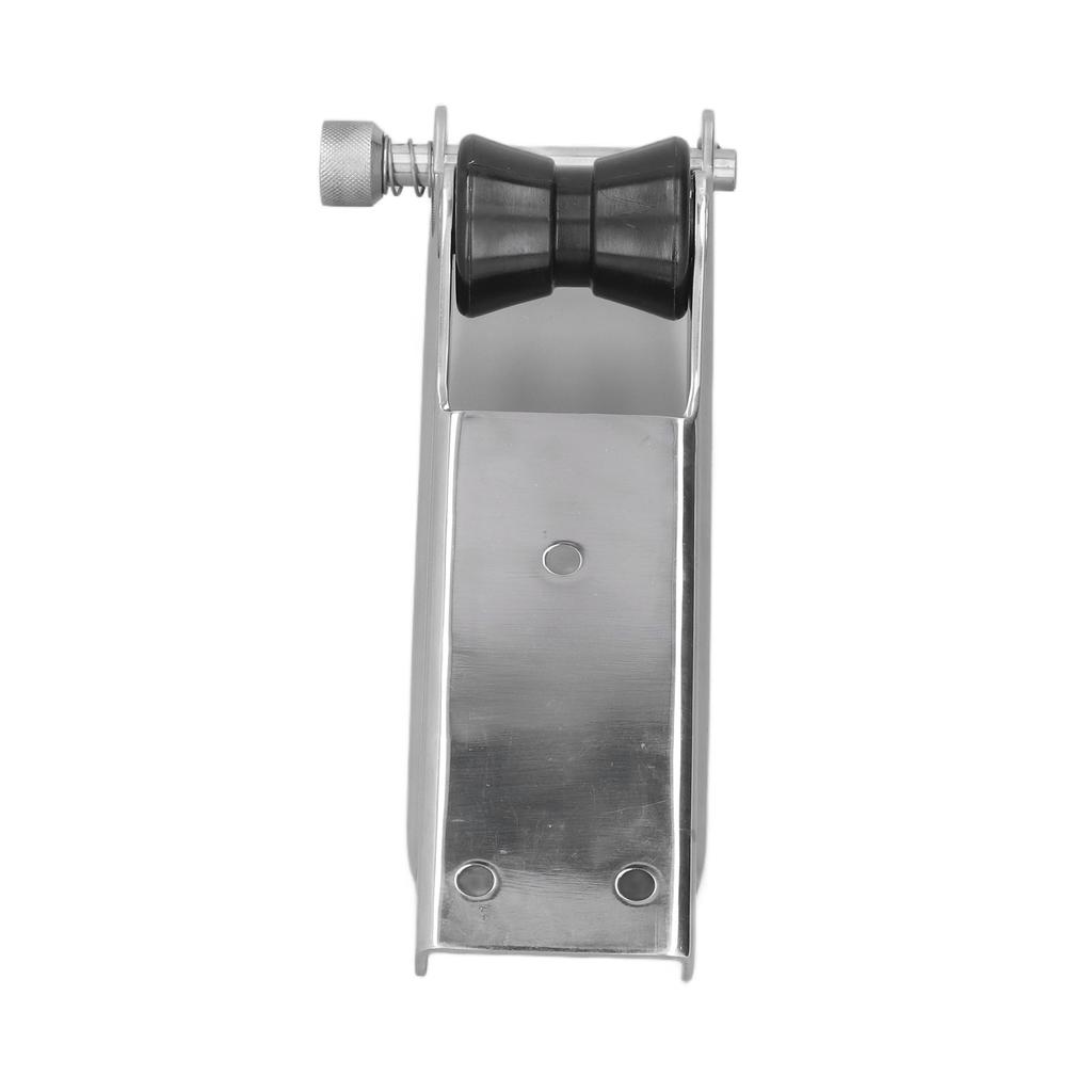 230mm Marine Anchor Roller Spring Loaded Pin 304 Stainless Steel Black Nylon Fair  for Boats Yachts
