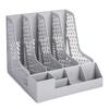 Vertical Magazine File Holders Book Holders 4 Compartments Vertical Magazine File Holders for Office Organization