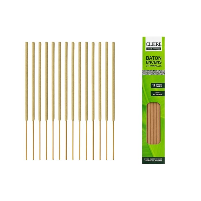 

Anti-Moustique Extérieur 40cm - Encens Géant Citronnelle x30