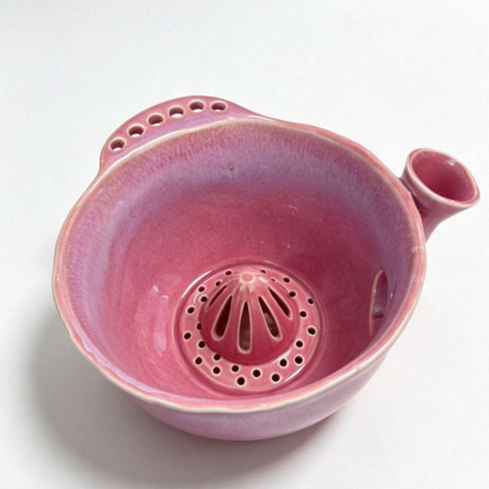 Central Flow Guide Ceramic Fruit Washing Bowl Self-spinning Berry Washer  Fruit Washing