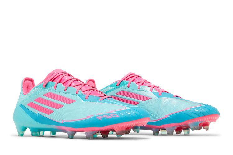 Men's Sneakers adidas F50 Elite FG Messi Miami Flash Aqua/Lucid Pink/Lucid Cyan