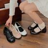 Fashion New Mary Jane Shoes Women's Elegant Low Heel Shoes Fashion Casual Buckle Single Shoes Ladies College Style Footwear Single Pumps