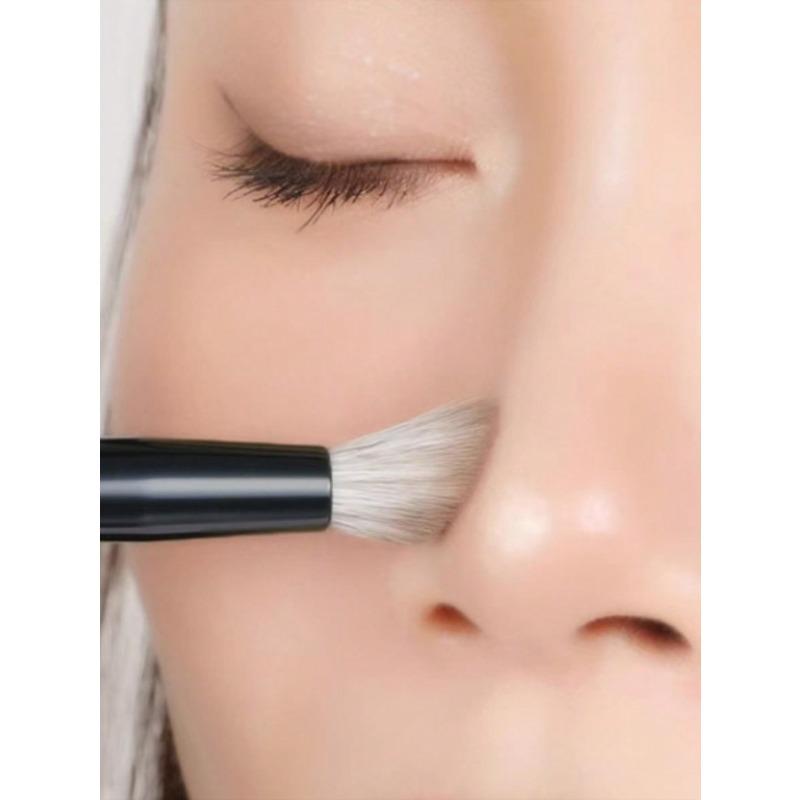 6pcs Portable Makeup Brush Set, Detachable Brush Heads, Mini Travel Makeup Brushes Nose Contour Brush, Concealer Brush, Eyeshadow Brush