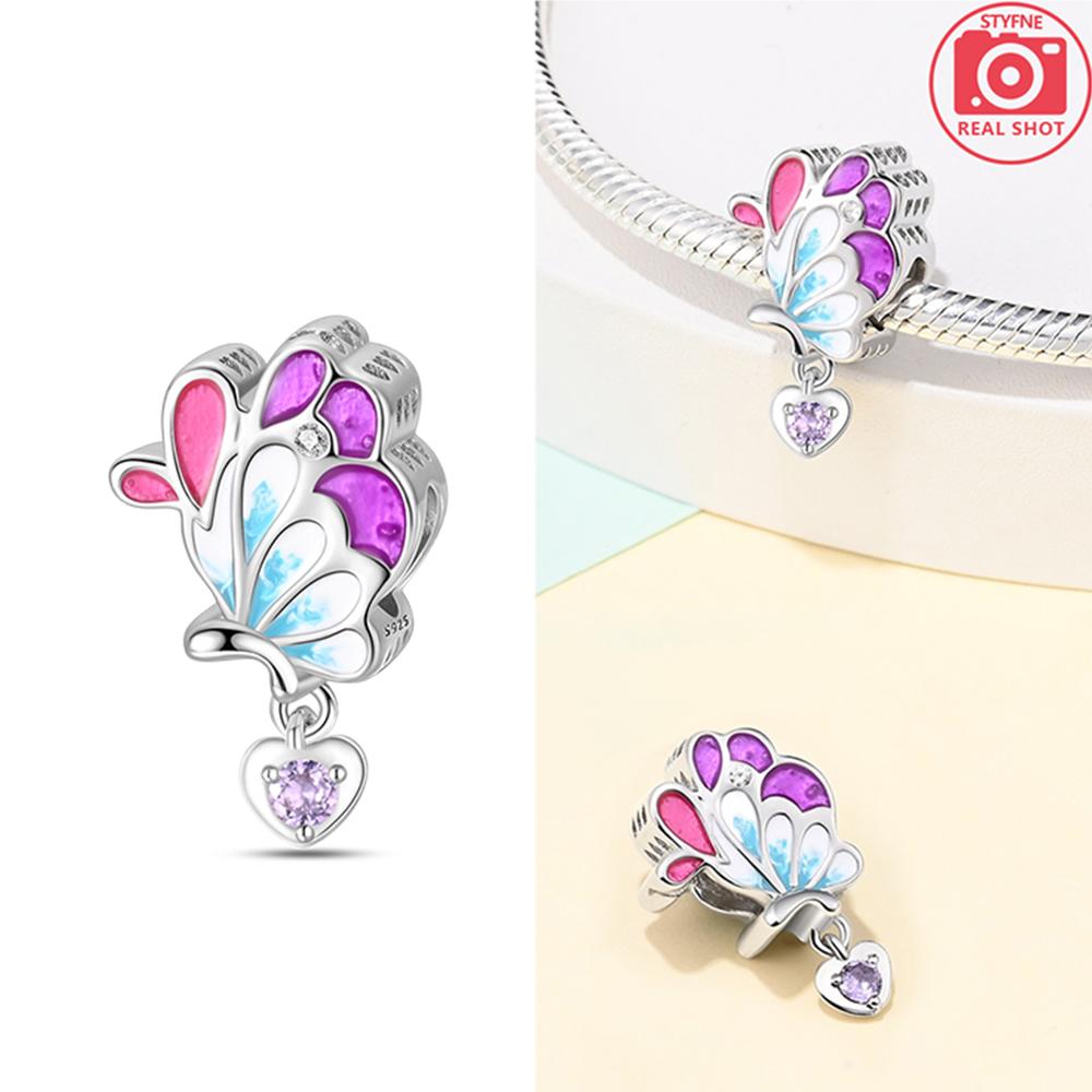 Charms Plata Mystery Butterfly Beads Copper Colors For Charms Copper Colors Original Bracelet For Jewelry Making