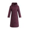 Women Down Jacket 2024 Long Over the Knee Coat Thick Warm 90 White Duck Down Mid Length for Middle Aged and Elderly