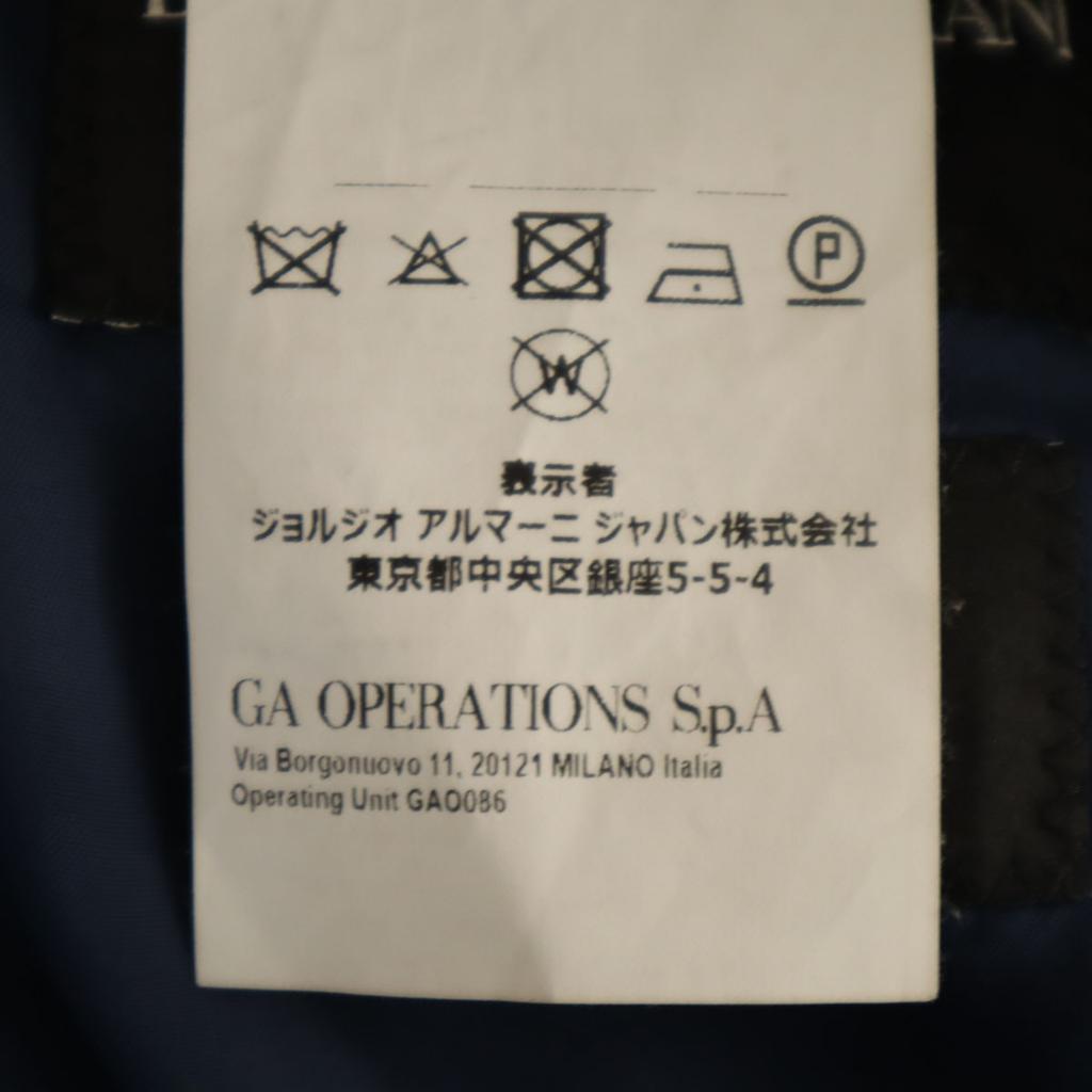 Emporio Armani Italian-made DAVID LINE suit Setup 50 Navy Men's Used