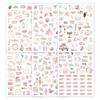 6 Sheets Wedding Plan Stickers Pink Valentine's Day Creative DIY Decoration Planning Materials Handmade Account Stickers