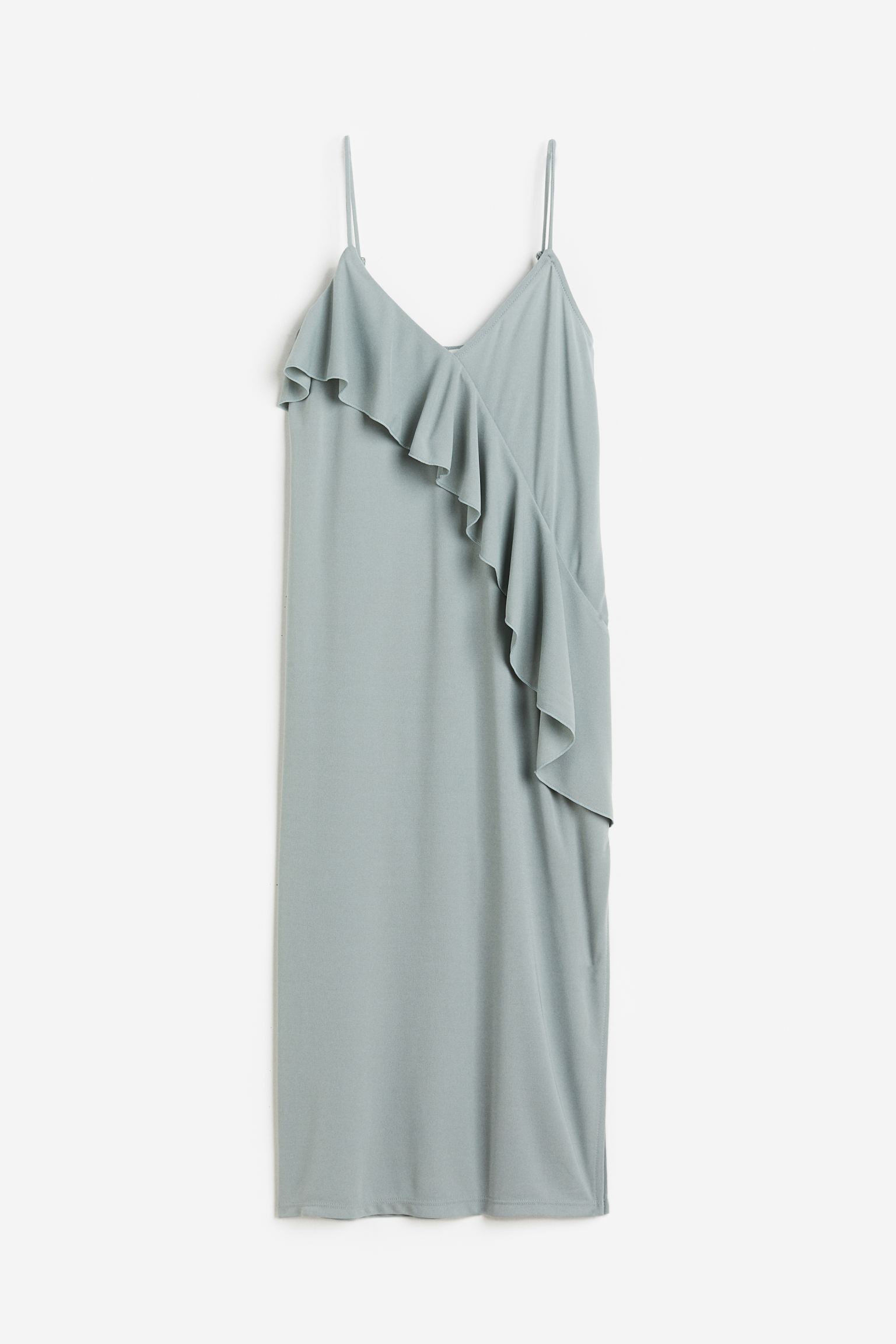 

Flounce-detail slip dress