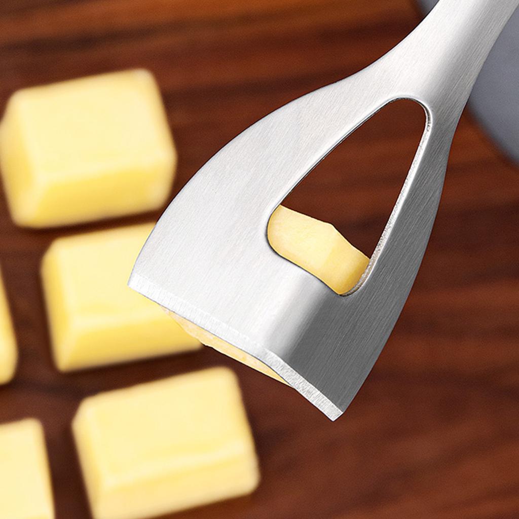 1PCS Stainless Steel Butter Cutter Cheese Corner Cutter Butter Spreader Cutting Knife Baking Scraper Butter Spreader Knife