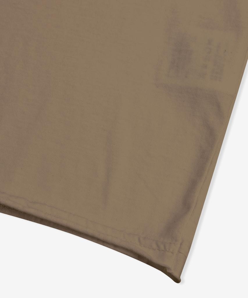 PSSHOPPER Layered Inner Cropped Long Sleeve T-Shirt [Vintage Brown]