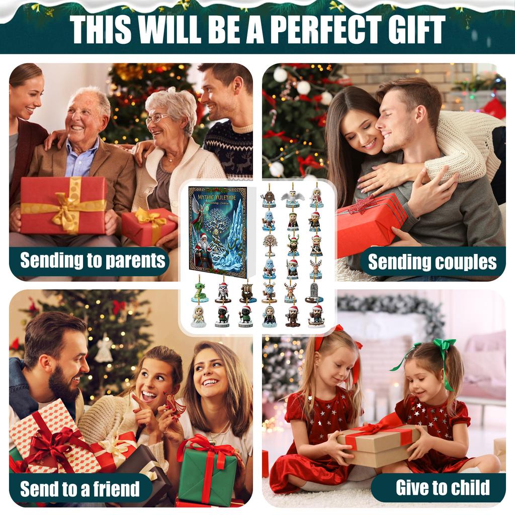 Advent Calendar Contains 24 Gifts, Cute Figures Doll Advent Calendar, Countdown Calendar With Surprise Toys, Collectible Figures Gift For Kids