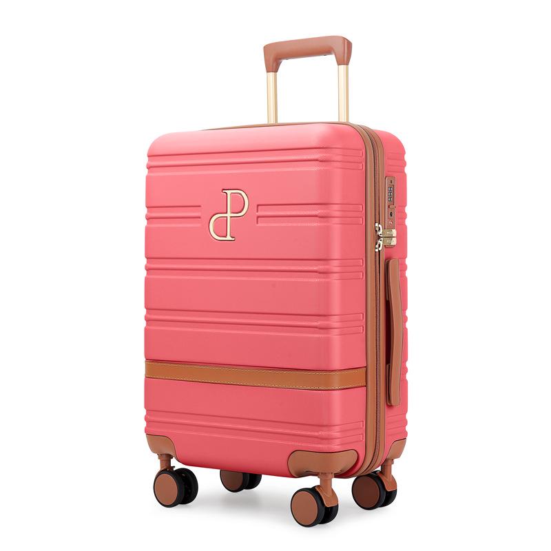 20-Inch Unisex Carry-On Suitcase with Combination Lock and Large Capacity