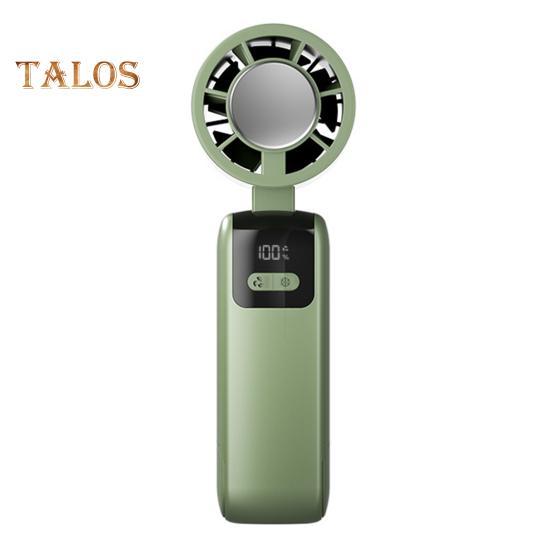 Kühlventilator, Digitalanzeige, 100 Geschwindigkeiten, starker Luftstrom, geräuscharm, wiederaufladbar über USB, kleiner Handventilator, Luftkühler