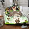 Fantasy Forest Adventure Flannel Blanket Super Soft Warm Cozy Blanket For Sofa Bed Office Travel Allseason Home Decor Gift