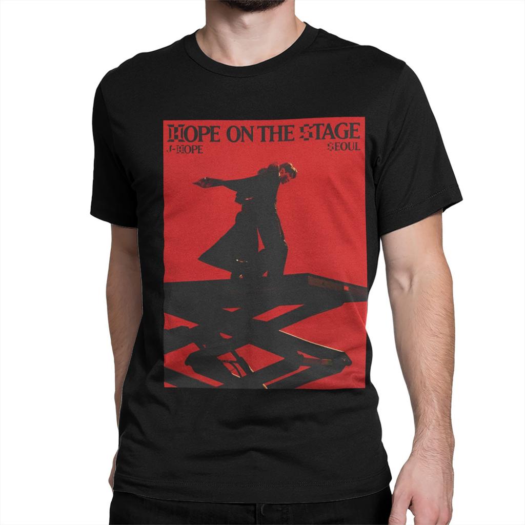 Hope on the Stage Tour T Shirts for Men Women Cotton Vintage T-Shirts Crew Neck Tee Shirt Short Sleeve Clothing 4XL 5XL