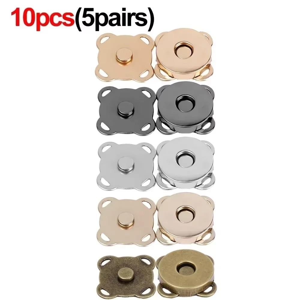 20pcs Metal Snap Magnet Button Magnetic Double Rivet Fastener Clasp Closure Buckle for Clothes Bag DIY Craft Sewing Accessories