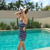 2025 Women's Push-Up Swimsuit: Sexy Split Korean Style, Internet Celebrity-Inspired, Perfect for Hot Springs