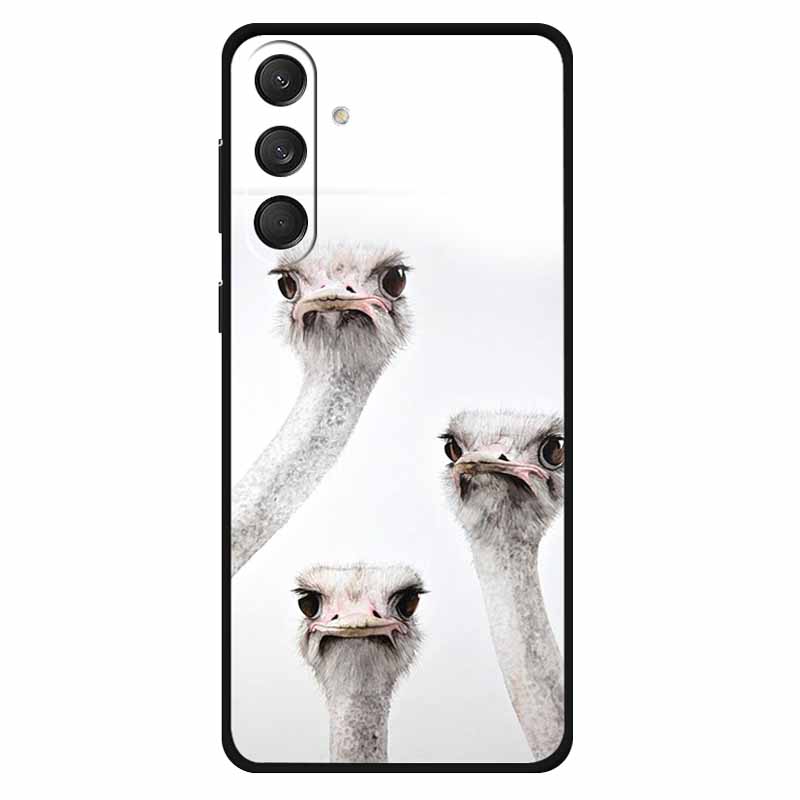 For Samsung M55 5G Case Soft Silicone Lovely Cat Fashion Phone Cover For Samsung Galaxy M55 Cases Bumper on for GalaxyM55 Lion