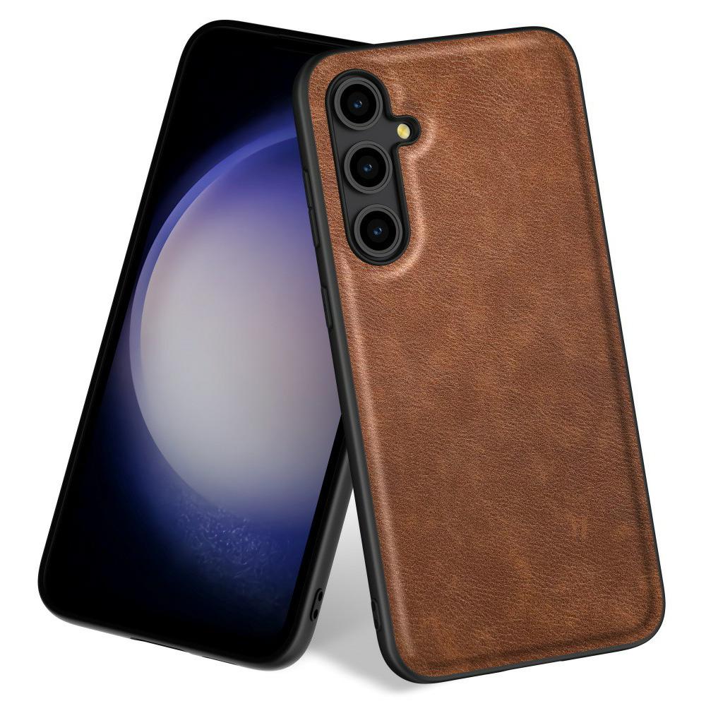 For Samsung Galaxy A36 5G Case Retro Leather Coated PC+TPU Phone Cover