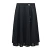 Women's Mesh Fabric A-line Skirt for Spring and Summer High-waisted Large-swing Slimming Skirt