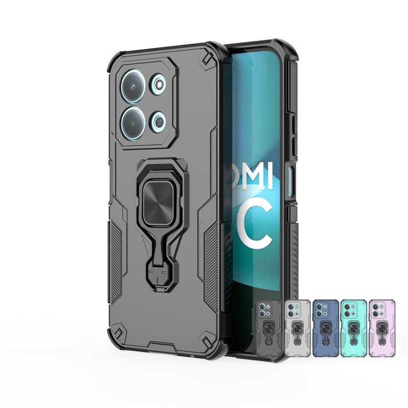 Phone Holder Case For Xiaomi Poco C85 Case Heavy Armor Phone Back Cover For Poco C85 4G Shockproof Phone Case For Poco C85 Case