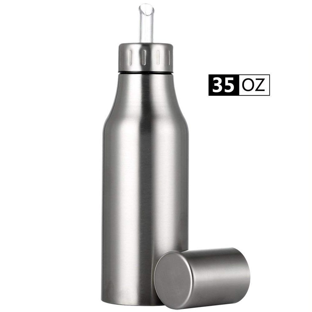 Stainless Steel Seasoning Bottle Kitchen Olive Oil Pot Soy Sauce Vinegar Pourer