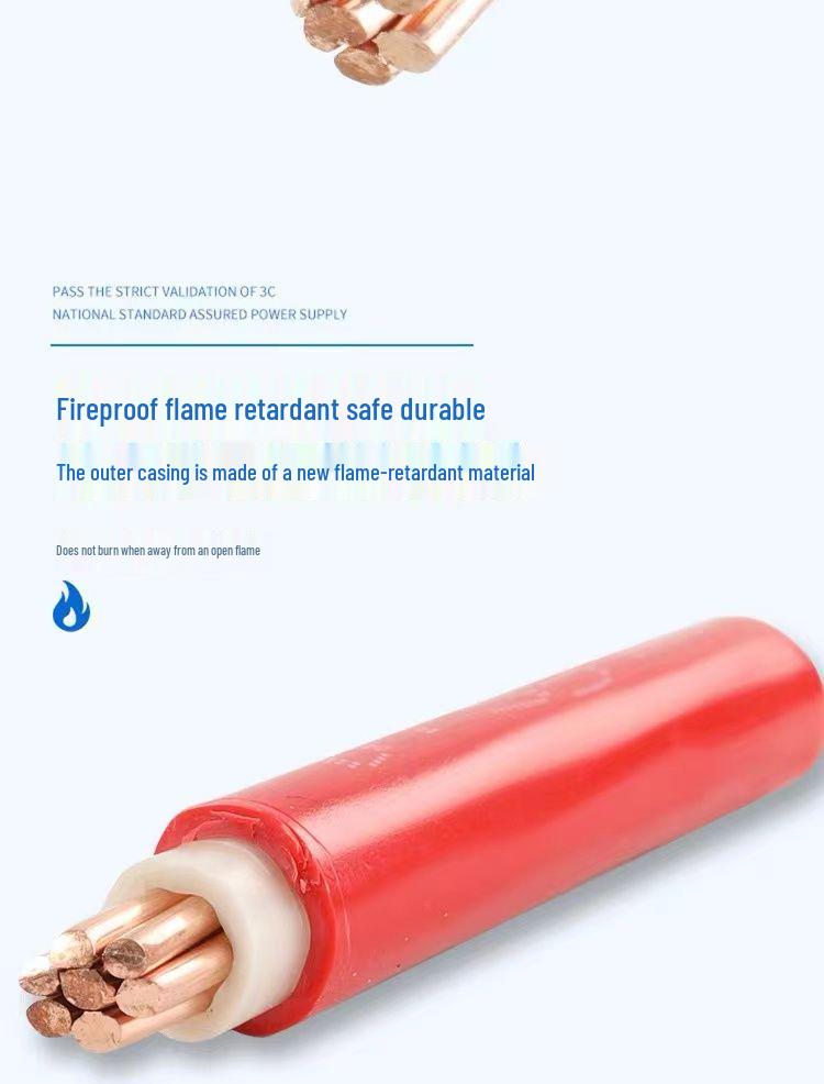 City BVV Flame Retardant Copper Core Double Plastic Cable 10/16/25/35/50/70 Square