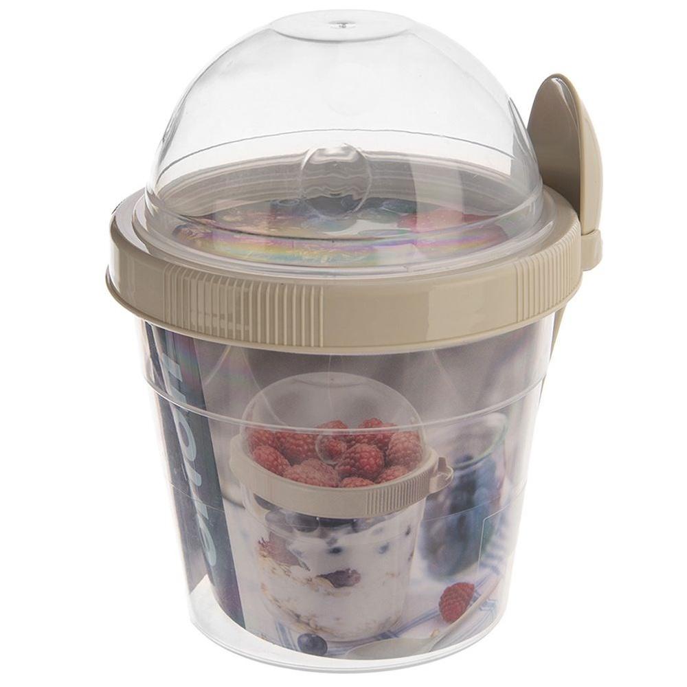 Lunchbox Container for Yogurt, Muesli, Fruit, Salad + Cutlery 400 ml