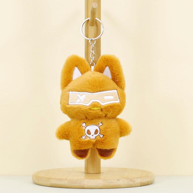 Charming Plush Cat Keychain Soft Pp Cotton Stuffed Animal Toy Adorable 12cm
