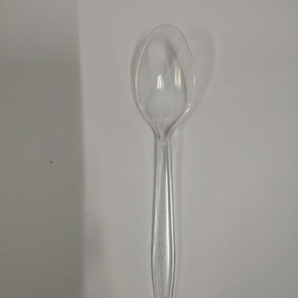 Yellow Disposable Plastic Spoon for Ice Cream, Dessert, Takeaway, and Rice (DS1)
