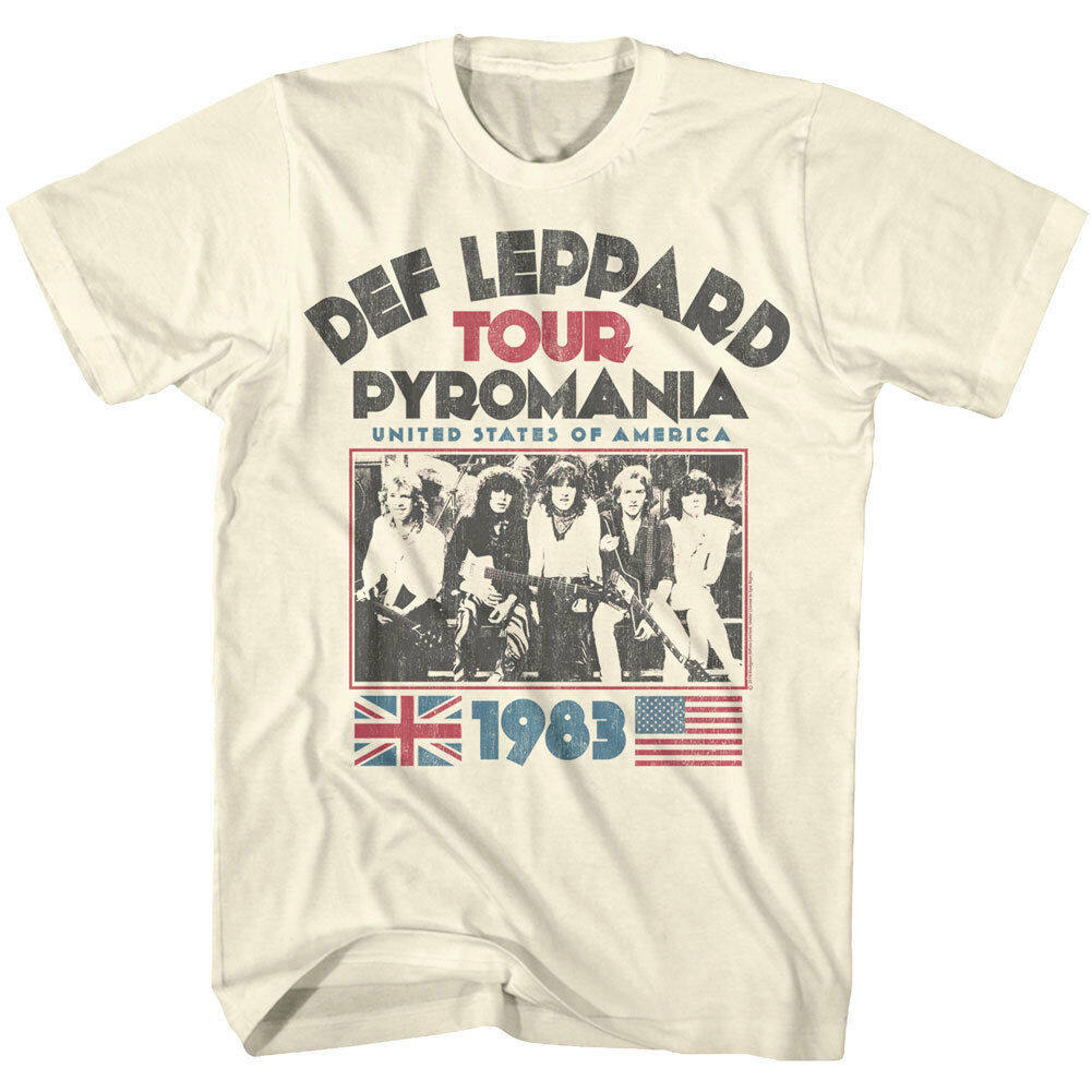 

Чоловіча футболка Y2k 1980-х Def Leppard з леопардовим принтом, нанесеним безпосередньо 3XL
