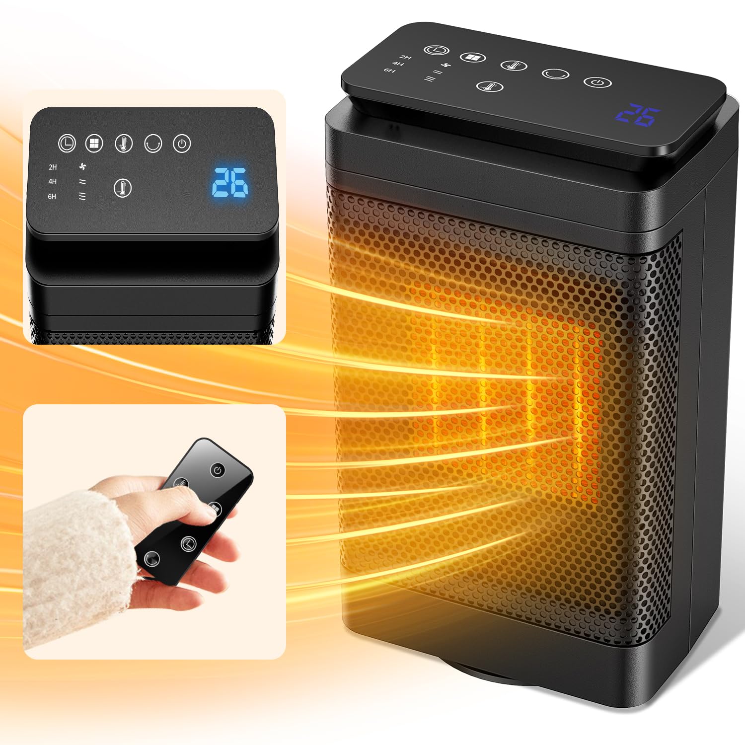 

инновационный сверхбыстрый ECO power Керамический большой воздушный быстрый воздушный нагреватель для ног с энергией, электрический светодиодный ЖК-дисплей с дистанционным управлением таймером воздуха, устройство защиты от перегрева при падении